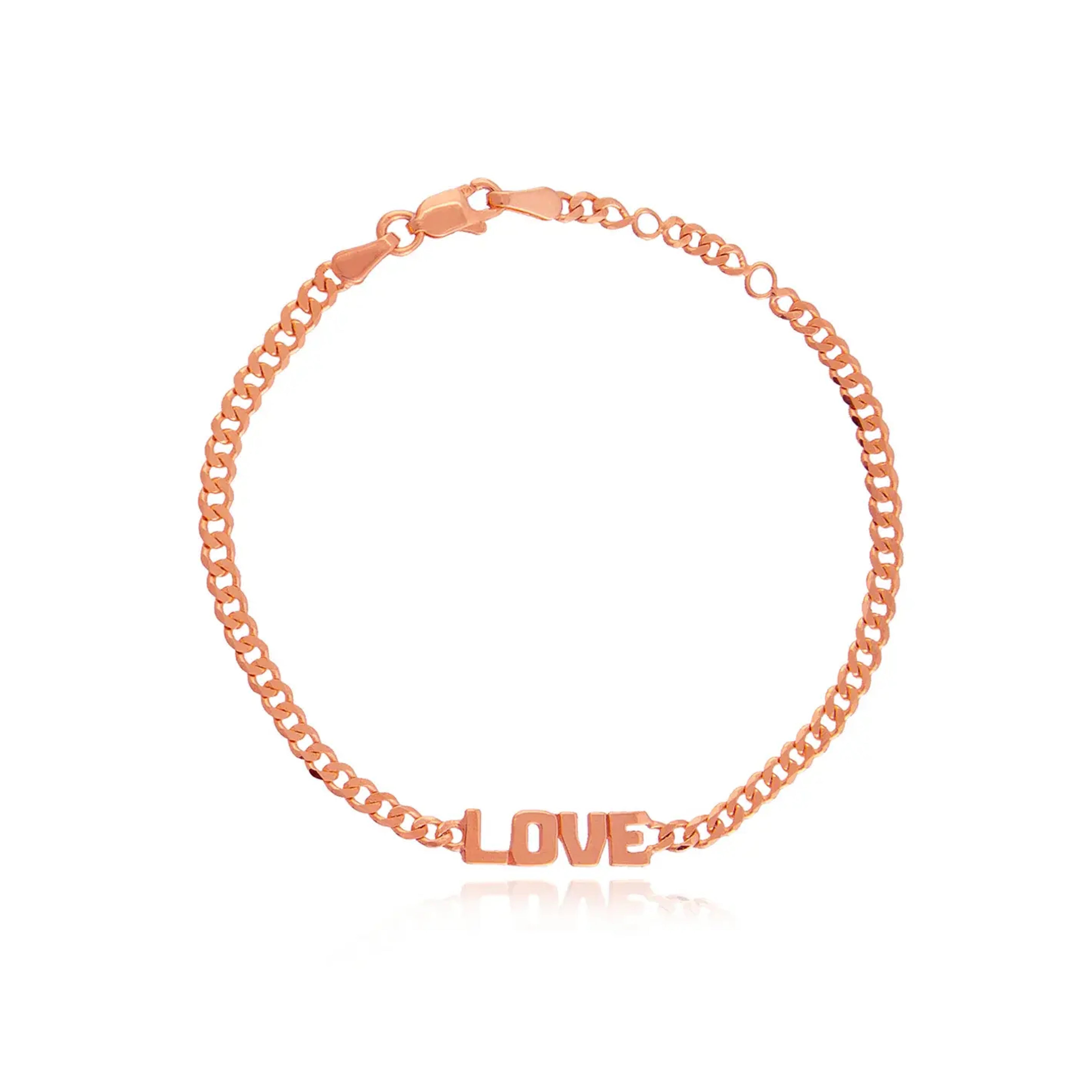 Love Cuban Chain Bracelet