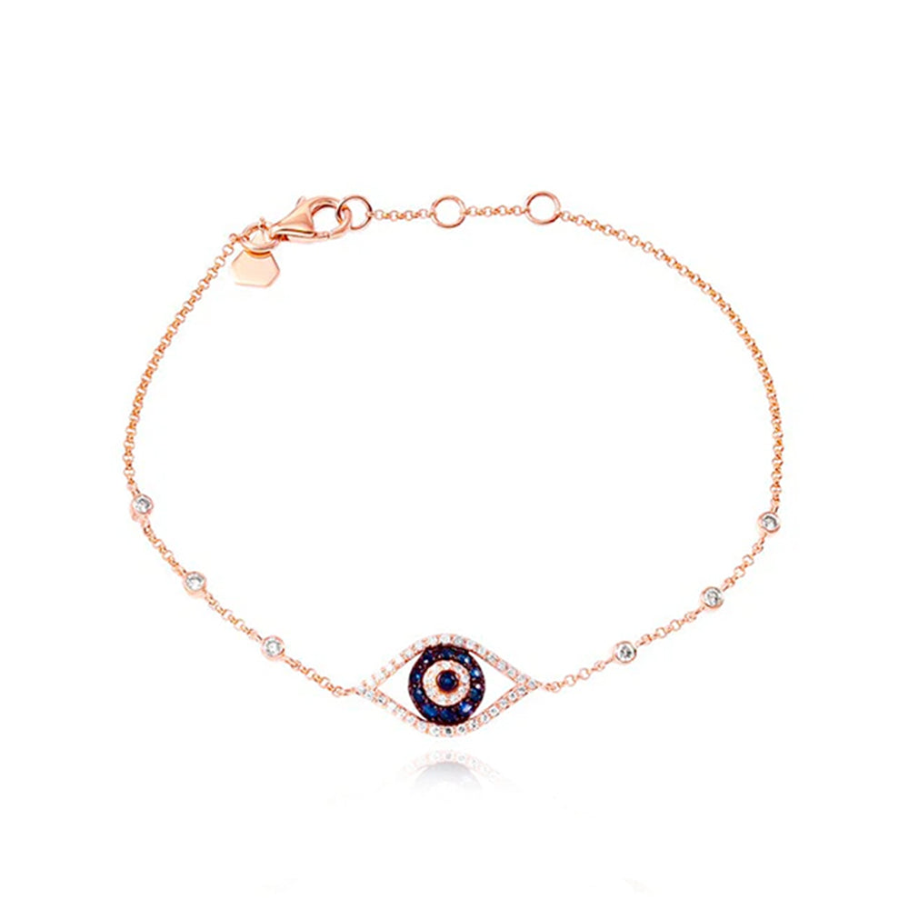 Evil Eye Bezel Bracelet