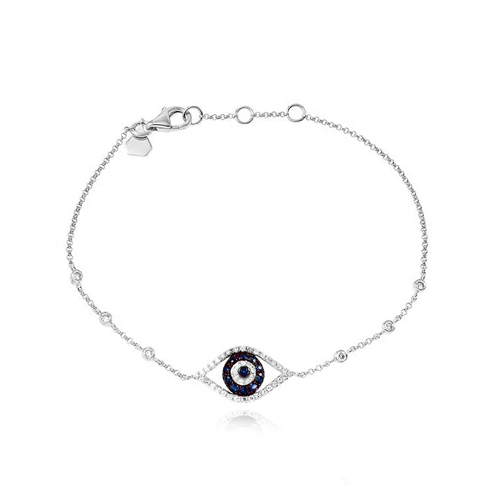 Evil Eye Bezel Bracelet