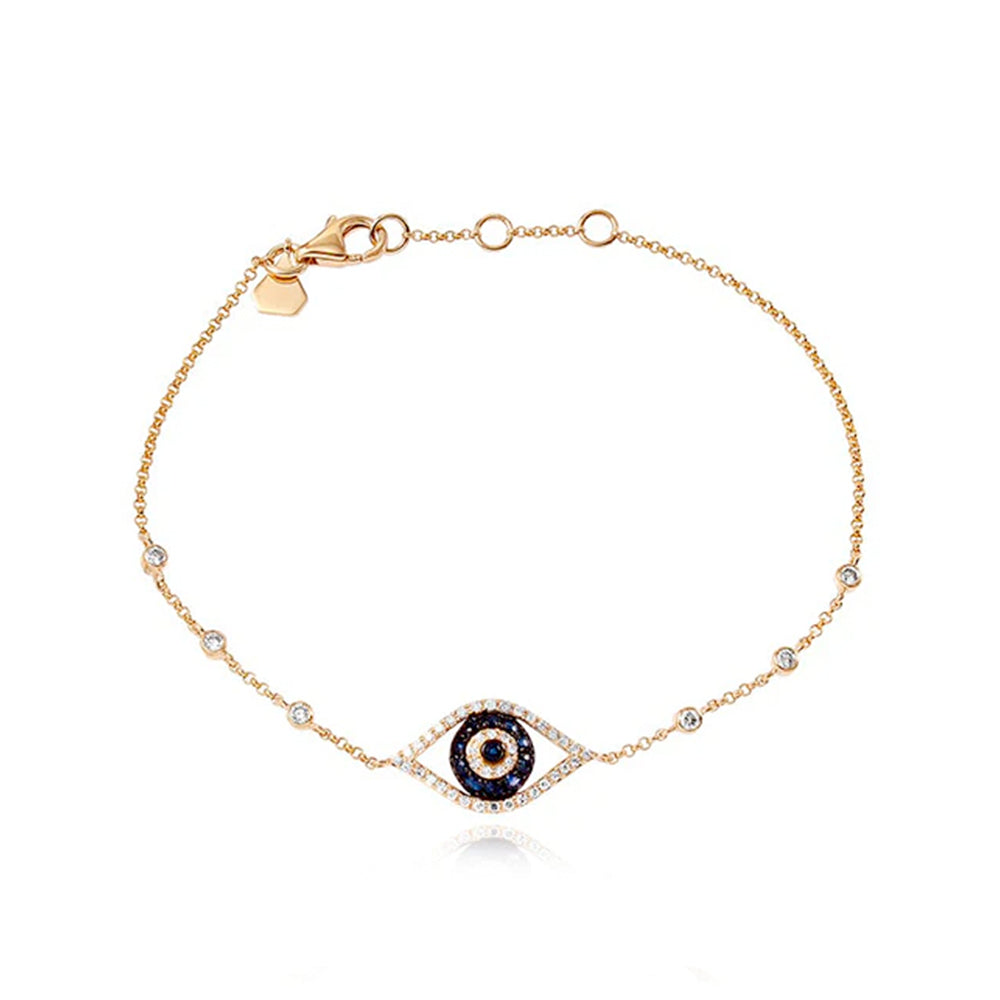 Evil Eye Bezel Bracelet