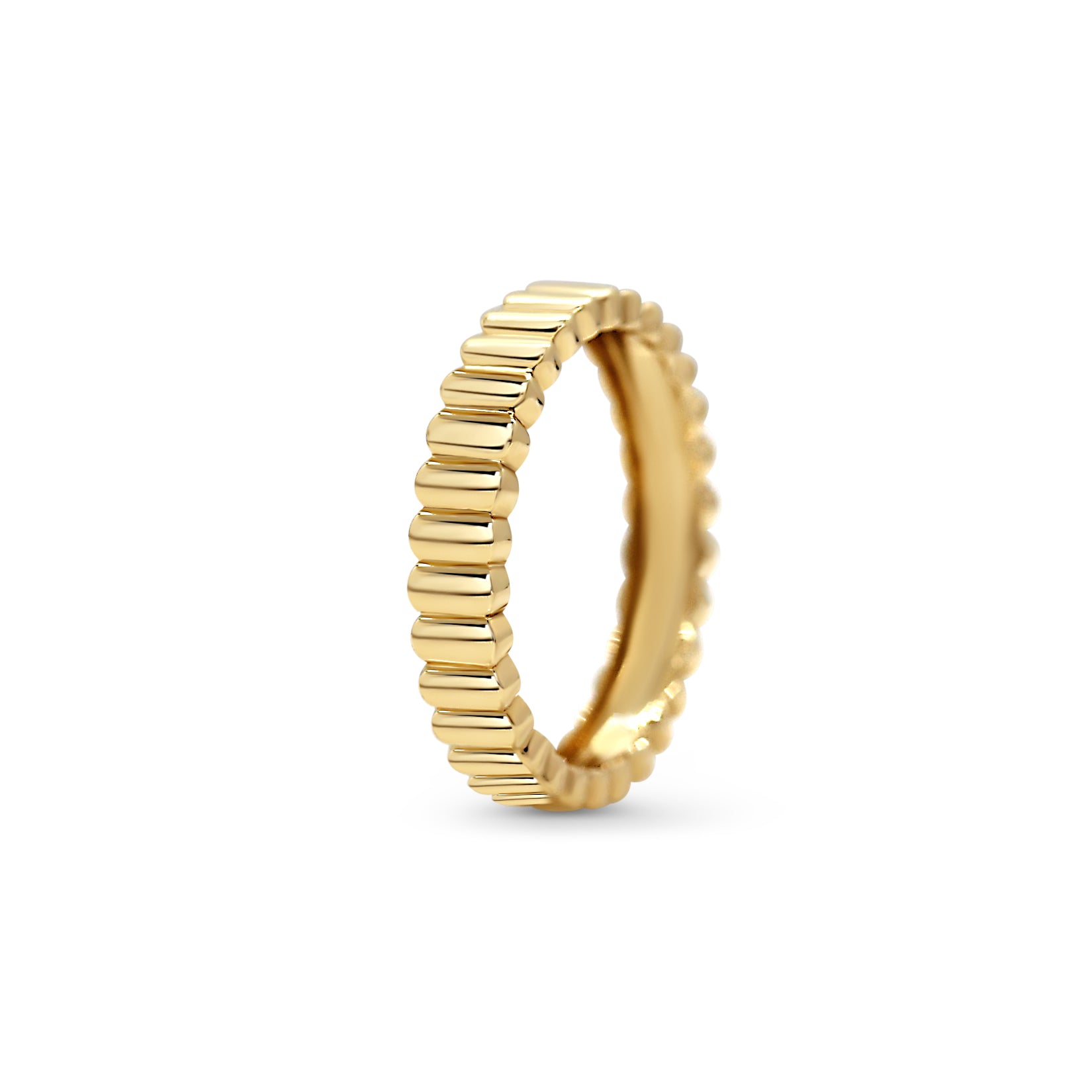 Fluted Gold Ring