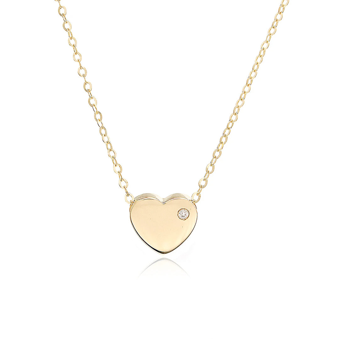 Block Heart Necklace