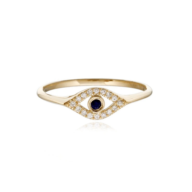 Mini Cutout Evil Eye Ring