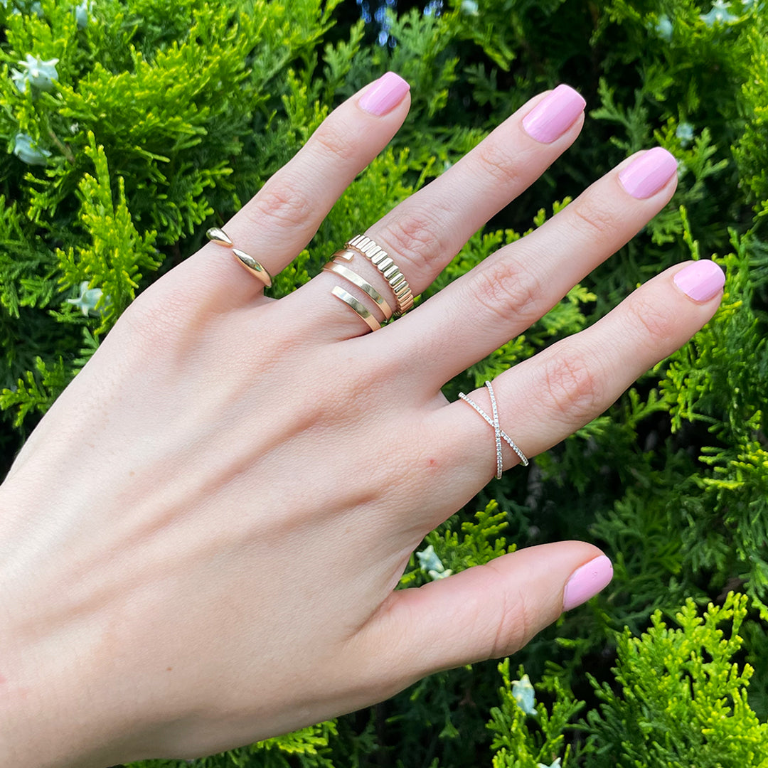 Fluted Gold Ring