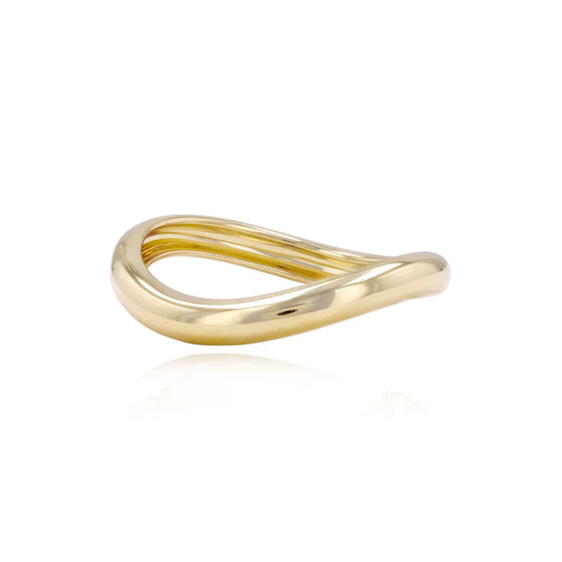 Wavy Dome Gold Ring